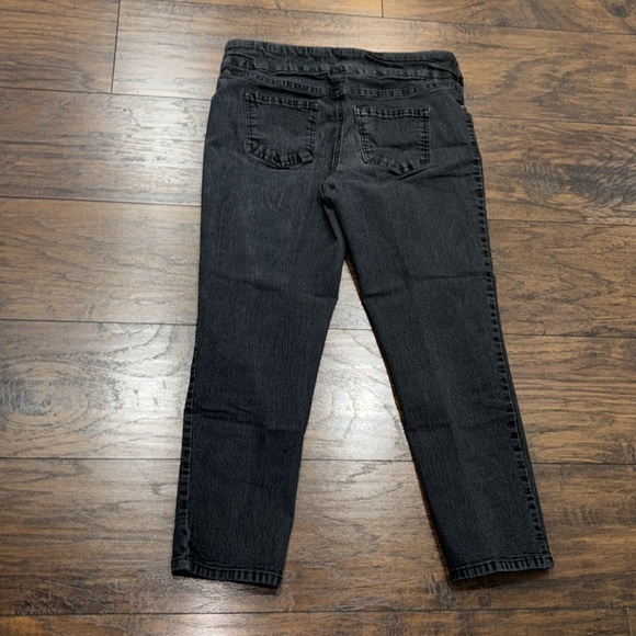 Ruby Rd. Dark Gray black pull on Jeans 10P EUC! - Picture 4 of 7